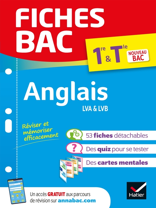 Detalles del título Fiches bac--Anglais 1re/Tle--Bac 2025 de Collectif - Lista de espera